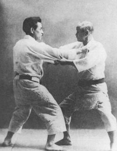 Jigoro Kano and Kyuzo Mifune